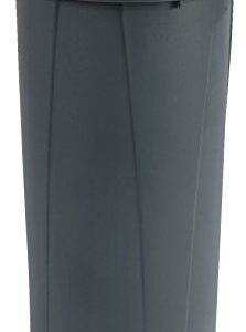 CFS 34312223 Centurian Polyethylene Tall Round Container, 22 Gallon Capacity, 15-51/64" Diameter x 30" Height, Gray (Case of 4)