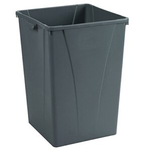 carlisle foodservice products 34393523 centurian polyethylene waste container, 35 gallon capacity, 19.51" length x 21.18" width x 27-5/8" height, gray