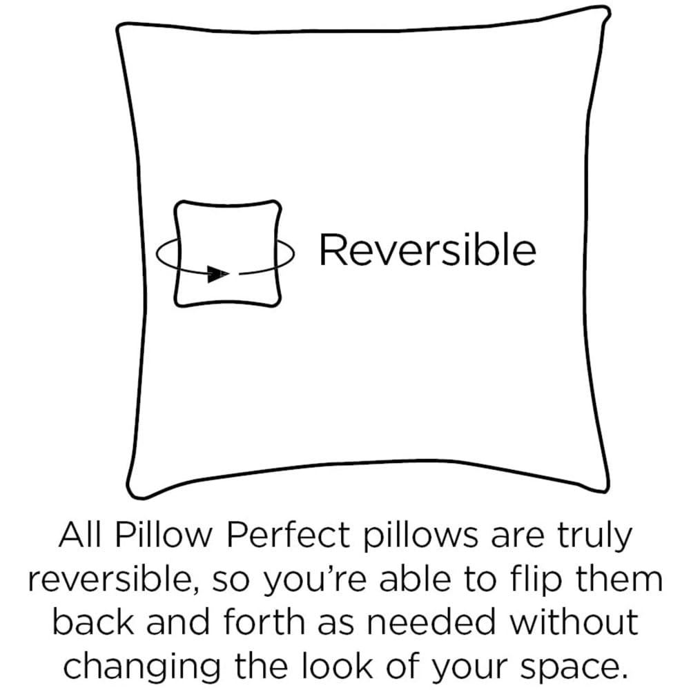 Pillow Perfect Rave Solid Indoor/Outdoor Throw Pillow Plush Fill, Weather and Fade Resistant, Throw - 18.5" x 18.5", Grey, 2 Count