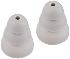 etymotic research er38-18 3-flange replacement eartips - 10 pack - gray,large