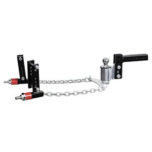 andersen hitches | weight distribution hitch | no bounce no sway | tow accessories | universal hitch towing system kit | easy trailer control | 4" drop/rise, 2-5/16" ball, 14k lb gtwr, 1400 lb tongue weight | grease free system | 3350