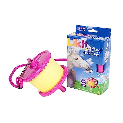 Likit Holder Stable Toy With Treat, Pink Glitter