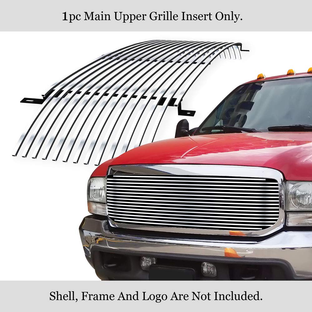 APS Compatible with 1999-2004 2000 Ford F250 F350 SuperDuty Main Upper Billet Grille Grill F85099A