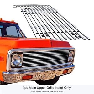 APS Compatible with 1969-1972 Chevy C K Pickup Suburban Blazer Main Upper Billet Grille C85003A