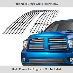 APS Compatible with Dodge Ram 1500 2009-2012 Honeycomb Style Only Main Upper Stainless Steel Chrome Billet Grille Grill Insert D66613A