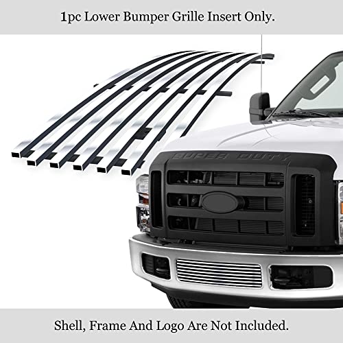 APS Compatible with 2008-2010 Ford F-250 F-350 Super Duty Lower Bumper Billet Grille F65328A