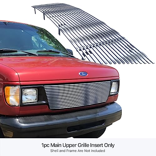 APS Compatible with 1992-2006 Ford Econoline Van Main Upper Billet Grille Insert F85337A