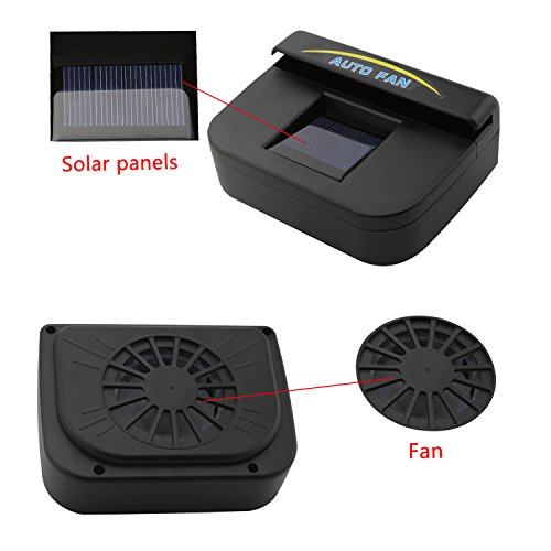 Fordex Group Solar Powered Car Auto Air Vent Cooling Fan System As Seen on Tv