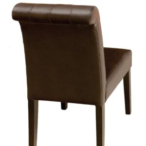 Christopher Knight Home Palermo Leather Tufted Dining Chairs, Brown(pack of 2)