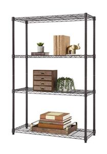 trinity 4-tier nsf wire shelving rack, 36 by 14 by 54-inch, bronze