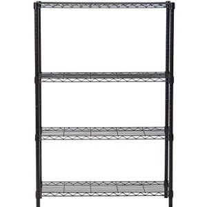 TRINITY 4-Tier NSF Wire Shelving Rack, 36 by 14 by 54-Inch, Bronze