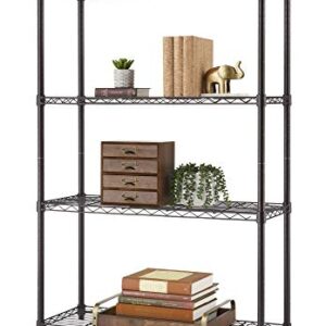 TRINITY 4-Tier NSF Wire Shelving Rack, 36 by 14 by 54-Inch, Bronze