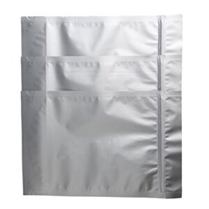 (50) - 8"x12"x4" Zip Seal Stand Up One Color Mylar Bag Gusseted Pouches - 5 mil Genuine Resealable Aluminum Foil-Lined Bag for Long Term Food, Grain, Baking, Coffee, Storage Container