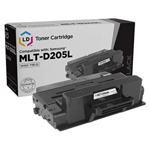 ld compatible toner cartridge replacement for samsung mlt-d205l high yield (black)