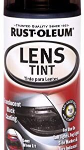 Rust-Oleum 253256 Specialty Lens Tint Spray Paint, 10 Oz Aerosol, 8-10 Sq-Ft/Can, Translucent, 10 Ounce (Pack of 1), Black