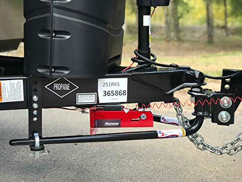 Fastway FLIP 88-00-4500 Trailer Tongue Automatic Fold-Up Jack Foot Plate for 2 1/4" Jacks-4" Extension (2-Inch Inner Jack Tube)