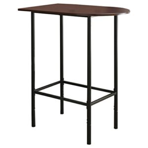 monarch specialties metal space saver bar table, 24 by 36-inch, cappuccino/black, 36" x 24" x 41"