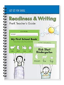 learning without tears - readiness & writing pre-k teacher's guide, current edition - get set for school series - pre-k writing book - pre-writing skills - for school or home use