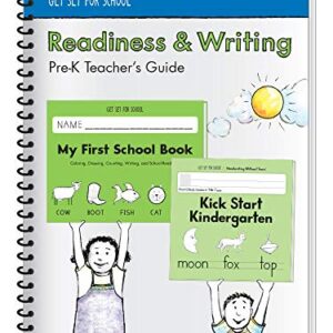 Learning Without Tears - Readiness & Writing Pre-K Teacher's Guide, Current Edition - Get Set for School Series - Pre-K Writing Book - Pre-Writing Skills - for School or Home Use