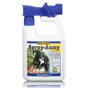 mane 'n tail spray-away plant based body wash for horses
