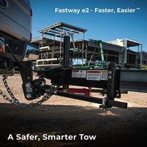 Fastway e2 2-Point Sway Control Trunnion Hitch, 92-00-1200, 12,000 Lbs Trailer Weight Rating, 1,200 Lbs Tongue Weight Rating, Weight Distribution Kit Includes Standard Hitch Shank, Ball NOT Included