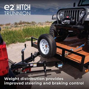 Fastway e2 2-Point Sway Control Trunnion Hitch, 92-00-1200, 12,000 Lbs Trailer Weight Rating, 1,200 Lbs Tongue Weight Rating, Weight Distribution Kit Includes Standard Hitch Shank, Ball NOT Included