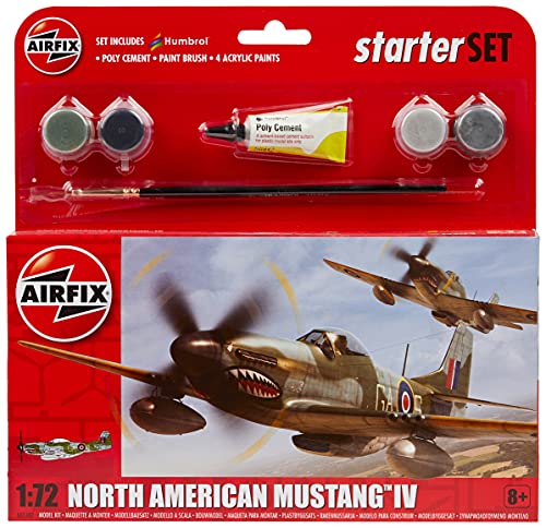 Airfix 1:72 North American Mustang IV Starter Set (A55107)