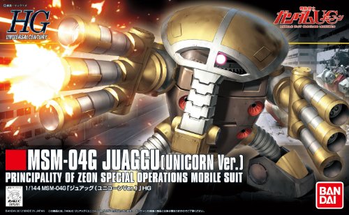 Bandai Hobby - Gundam UC - No.139 Juaggu (Unicorn Version), Bandai HGUC 1/144 Model Kit,2156416
