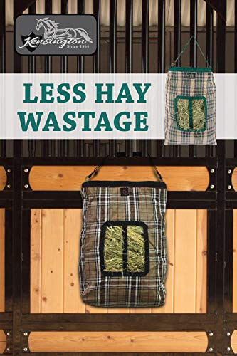 Kensington Hay Bag with Wire Rim — Sturdy Plastic Band Makes Loading Hay a Breeze — Holds Up to 2 Flake’s