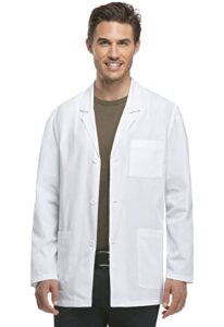 dickies eds professional men scrubs lab coats 31" consultation 81404, m, white