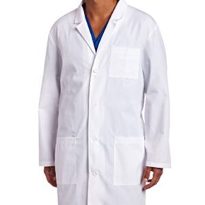 Dickies Everyday Scrubs Unisex 37 Inch Lab Coat,White,Medium