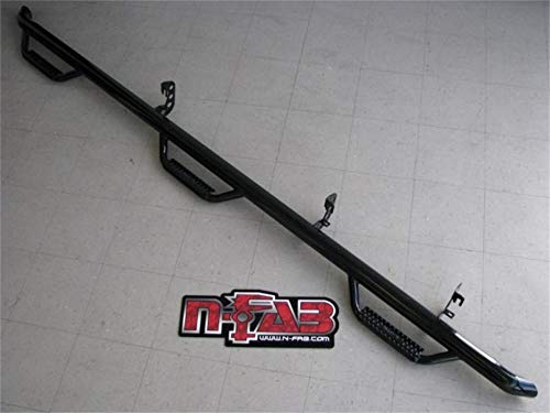 N-Fab Nerf Steps | Textured Black, Wheel-to-Wheel w/ Bed Access | C01105CC-6-TX | Fits 2001-2006 Chevrolet/GMC 2500 / 3500 Crew Cab 6.5' Standard Bed, SRW Gas / Diesel