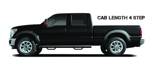 N-Fab Nerf Steps | Textured Black, Cab Length | D0984CC-TX | Fits 2009-2015.5 Dodge RAM 1500, 2010-2018 2500 / 3500 / 4500 /5500 Crew Cab All Beds, SRW / DRW Gas / Diesel