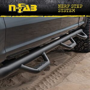 N-Fab Nerf Steps | Textured Black, Wheel-to-Wheel w/ Bed Access | D10110MC-6-TX | Fits 2010-2018 Dodge RAM 2500 / 3500 Mega Cab 6.4' Standard Bed, SRW / DRW Gas / Diesel