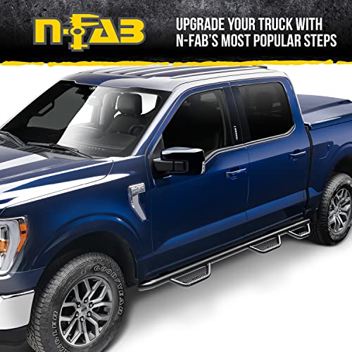 N-Fab Nerf Steps | Textured Black, Wheel-to-Wheel w/ Bed Access | D10110MC-6-TX | Fits 2010-2018 Dodge RAM 2500 / 3500 Mega Cab 6.4' Standard Bed, SRW / DRW Gas / Diesel