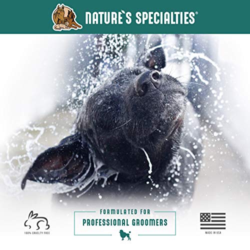 Nature's Specialties Plum Silky Ultra Concentrated Dog Shampoo Conditioner, Makes up to 24 Gallons, Natural Choice for Professional Pet Groomers, Silk Proteins, Made in USA, 1 gal