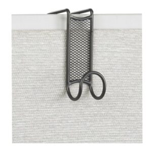 safco products 4229bl onyx mesh over the panel coat hook (qty. 1), black