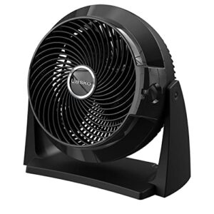 lasko 3635 10-inch blades air flexor floor or wall mount fan, black