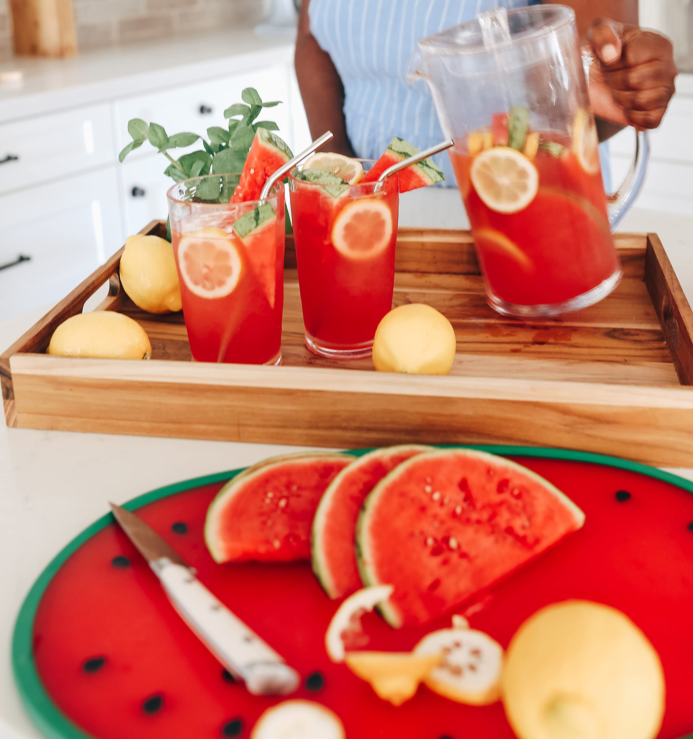 Dexas Watermelon Cutting/Serving Board, Watermelon Shape