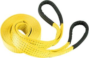 rps outdoors tow-113 yellow 4" x 30' deluxe recovery tow strap (20,000 lb break strength)