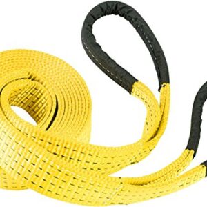 RPS Outdoors TOW-113 Yellow 4" x 30' Deluxe Recovery Tow Strap (20,000 lb Break Strength)