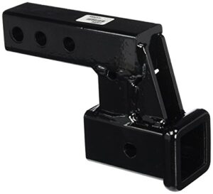 meyer fhk45054 receiver hitch extension with 4" drop/rise, black
