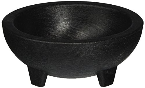 Winco Molcajete Salsa Bowls, 4-Ounce Bowls, Black, Set of 4