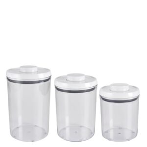 oxo good grips 3-piece airtight pop round canister set