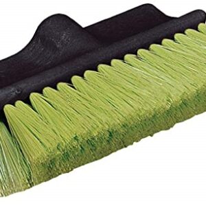 SPARTA 36129775 Flo-Thru Dual Surface Wash Brush Nylex Bristles, 2-3/8" Bristle Trim, 10" Length x 4" Width, Green