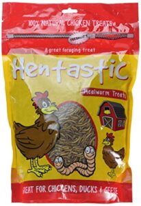 unipet usa 084104 hentastic mealworm to go chicken treats, 1lb
