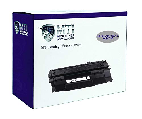 MICR Toner International Compatible Universal Magnetic Ink Cartridge Replacement for HP 53X Q7553X LaserJet M2727 MFP P2015