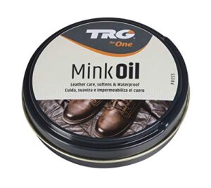 mink oil leather conditioner and waterproofer for shoes boots accessories, by trg