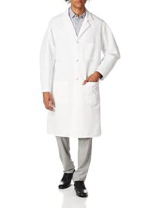 red kap men's exterior pocket lab coat, white, medium