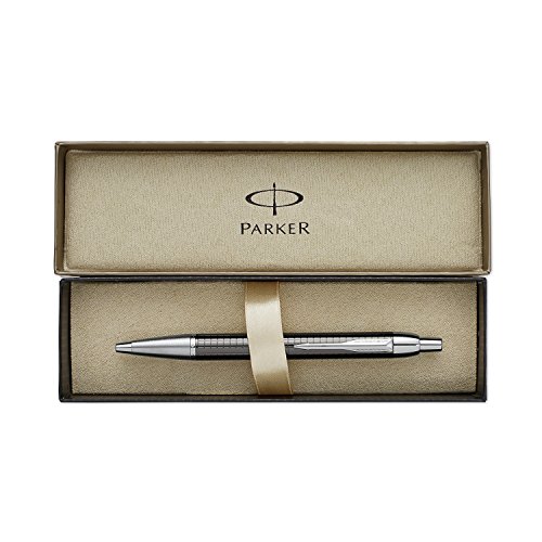 Parker IM Premium Deep Gun Metal Chiseled, Ballpoint Pen with Medium Black refill (S0908720)